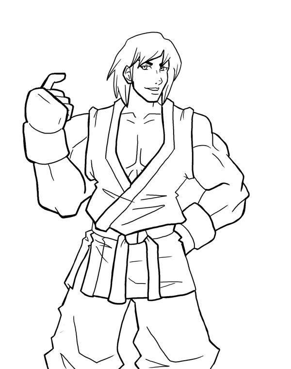 Street Fighter Ken Coloring Pages Coloring Pages