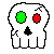 Disco Skull Emoticon