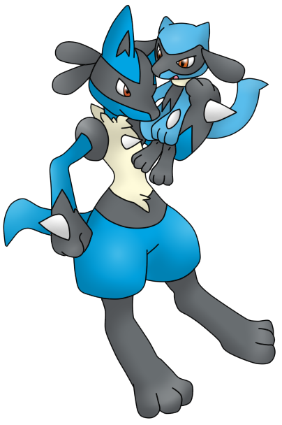 Lucario and Riolu by Xstrawberry-queenX on DeviantArt