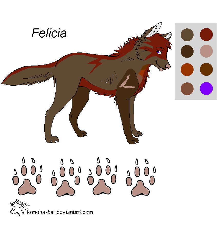 Felicia Character Ref by UmbreonGirl444 on deviantART
