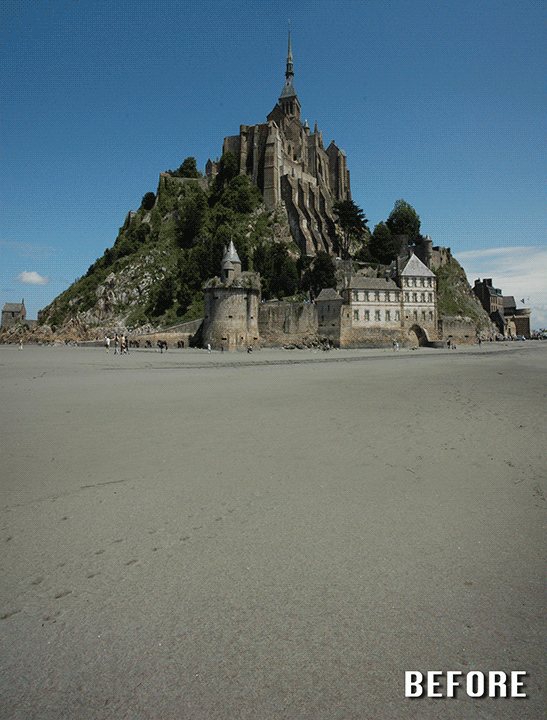 Before and After (Mont Saint Michel) by BenHeine