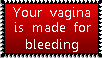 Stamp: Bleeding vagina by Riza-Izumi