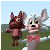 Mangle and foxy Chat icon