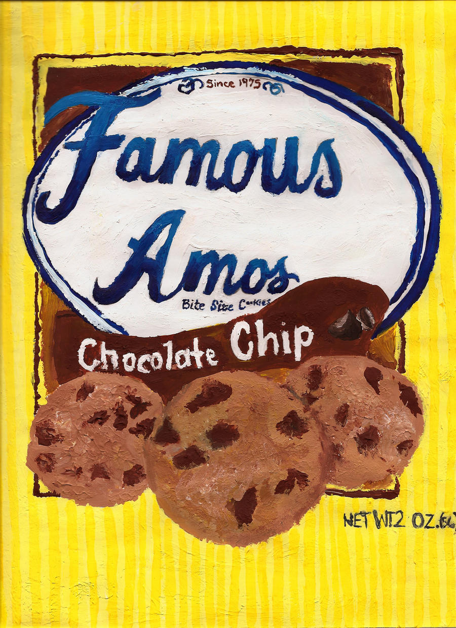 Famous Amos Cookies, Chocolate Chip, 2 oz Snack Pack, 36/Carton