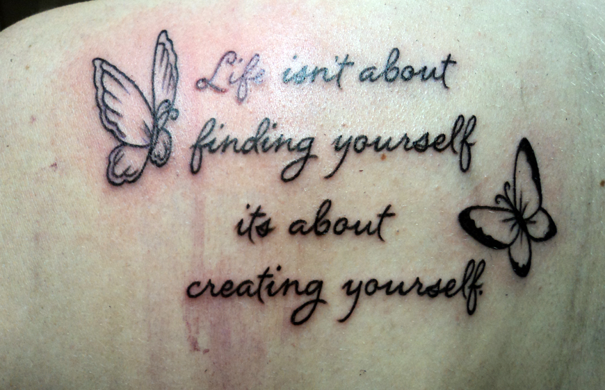 quote butterflies tattoo by Kiartia on DeviantArt