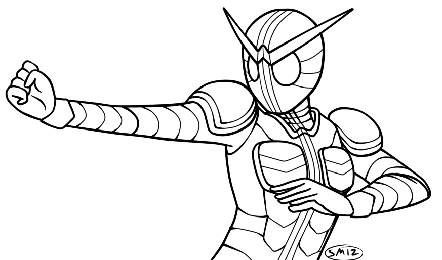 kamen rider coloring pages - photo #16