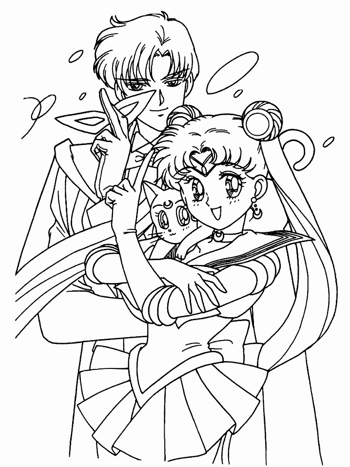 sailor moon and scout coloring pages - photo #19