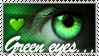 Green Eyes stamp by Emerald-Depths