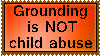 Stamp: Grounding isn't child abuse by Riza-Izumi