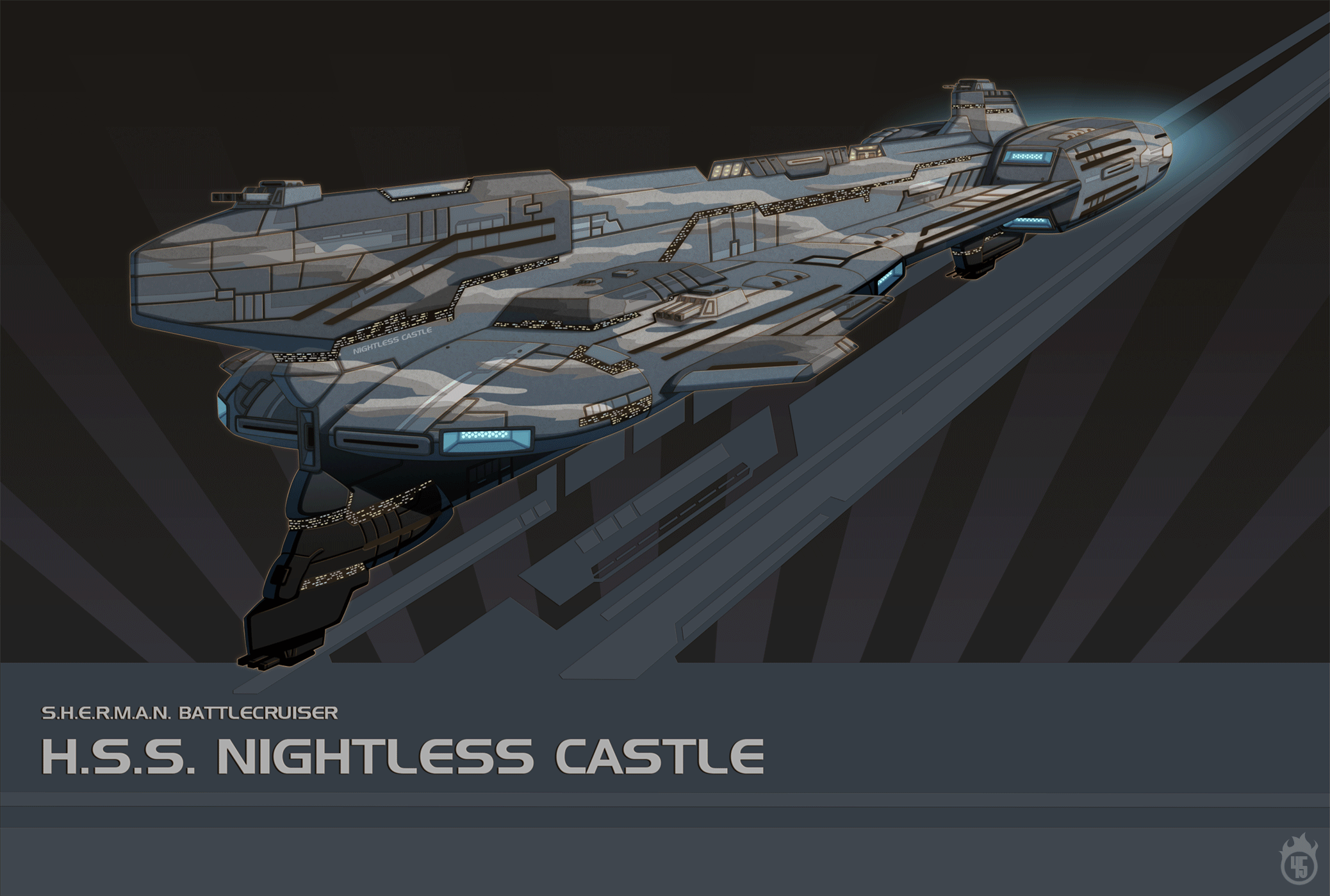 HSS Nightless Castle Ship Only by Blaze45