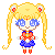 .:Free:. Sailor Moon Pixel (Bounce,Blush) by PeppermentPanda