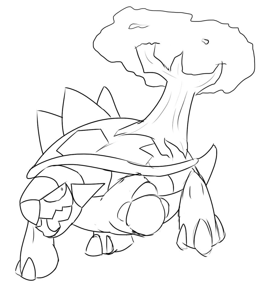 Torterra Coloring Pages Coloring Pages