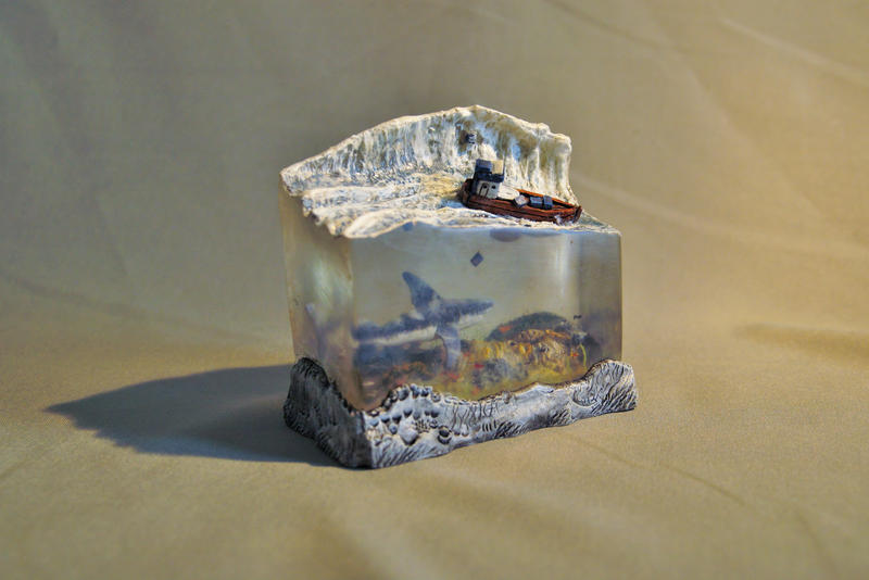 Micro polymer clay resin ocean angled shot by Morphine04
