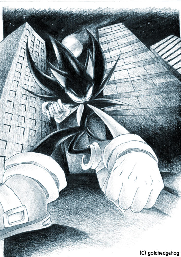 Dark Super Sonic by goldhedgehog on DeviantArt